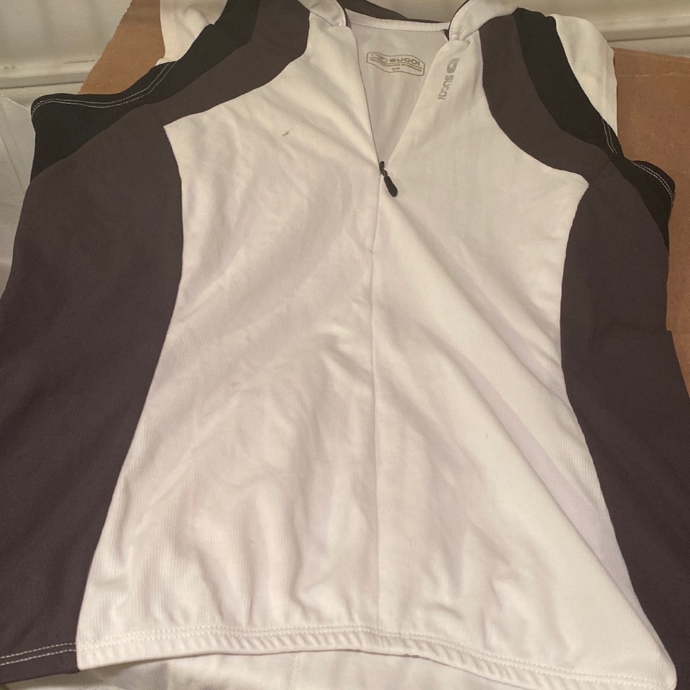 Suogi  Cycling Vest Womens Size S/P Quarter Zip Mock Neck Polyester